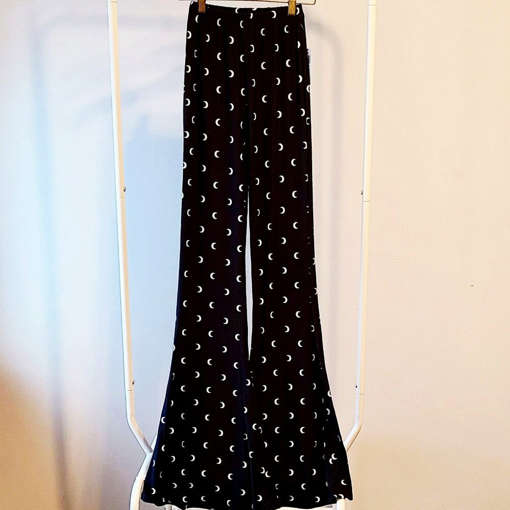 New w/ Tags Hot Topic Flared Crescent Moon Pants / Leggings Size Small